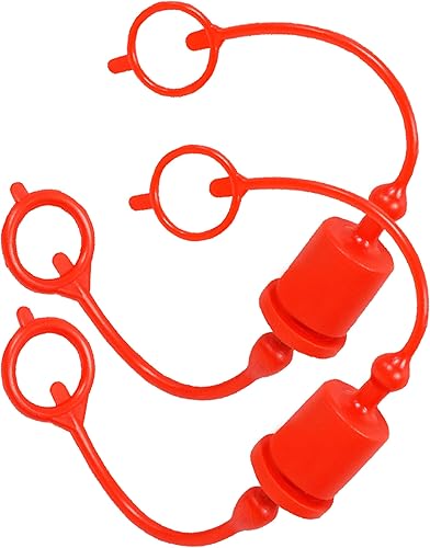 Miniatura 15 de Signite - Juego de 2 tapones de polvo macho y hembra para acoplador hidráulico, 1/2, ISO A hidráulico de desconexión rápida, accesorios de enchufe