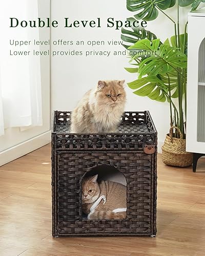 Cat Beds for Indoor Cats Extra Large Double Cat Cave — lifestyle photo