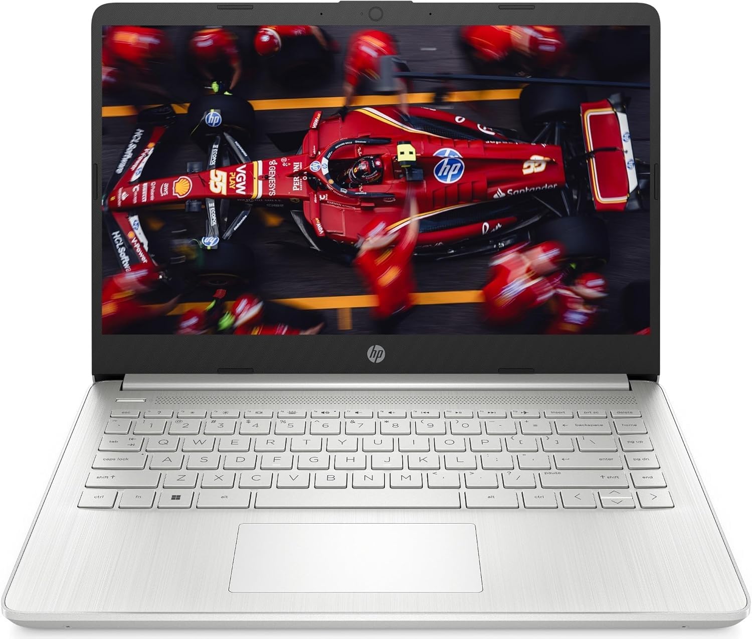 HP Laptop 14s-dq3000sl, Intel Celeron N4500, RAM 4GB DDR4, SSD 128 GB, Scheda Intel UHD, Display 14” FHD, SVA, Antiriflesso, Wi-Fi, Bluetooth 4.2, Windows 11S, Microsoft 365 Incluso, Argento