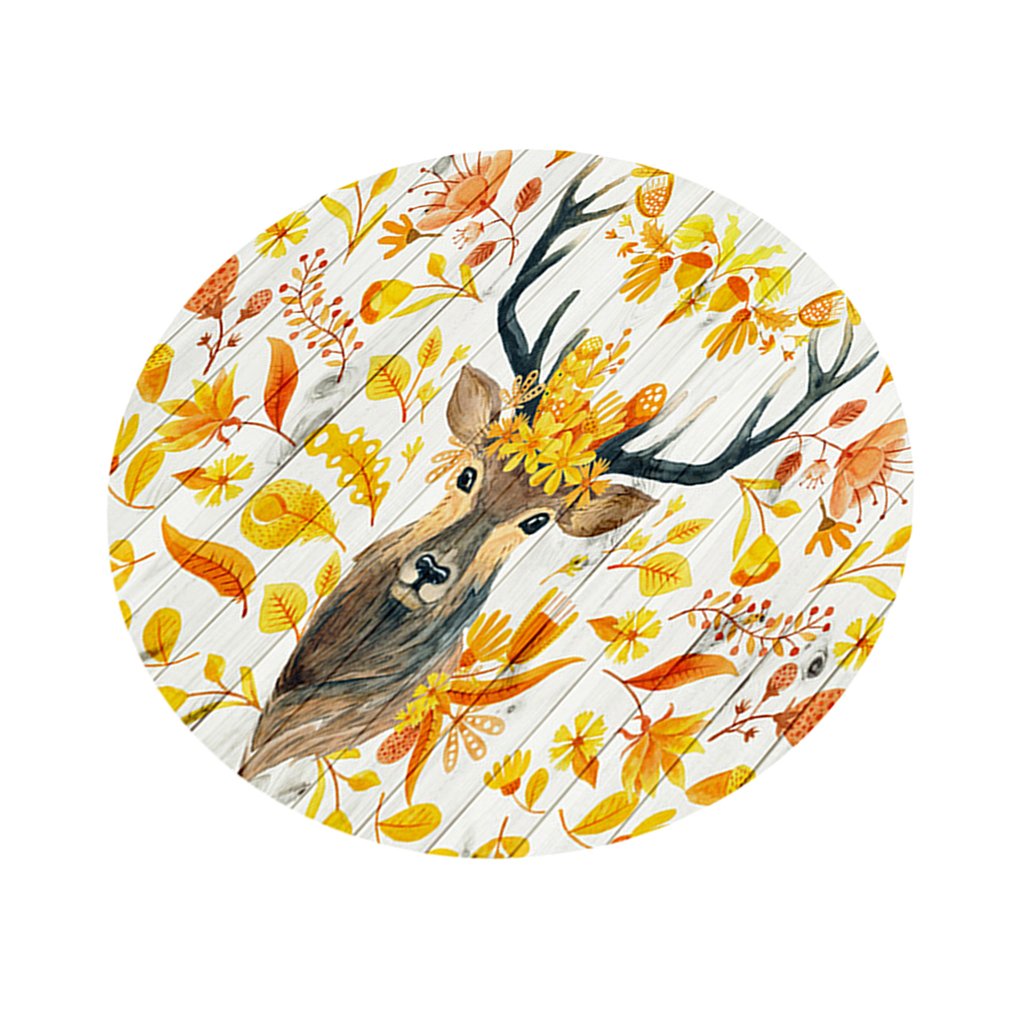 BNF®Digital Printing Tablecloth Table Cover 140x140cm 6.Colorful Elk|Home & Garden | Kitchen, Dining & Bar | Linens & Textiles |1 Piece Tablecloth-image-39