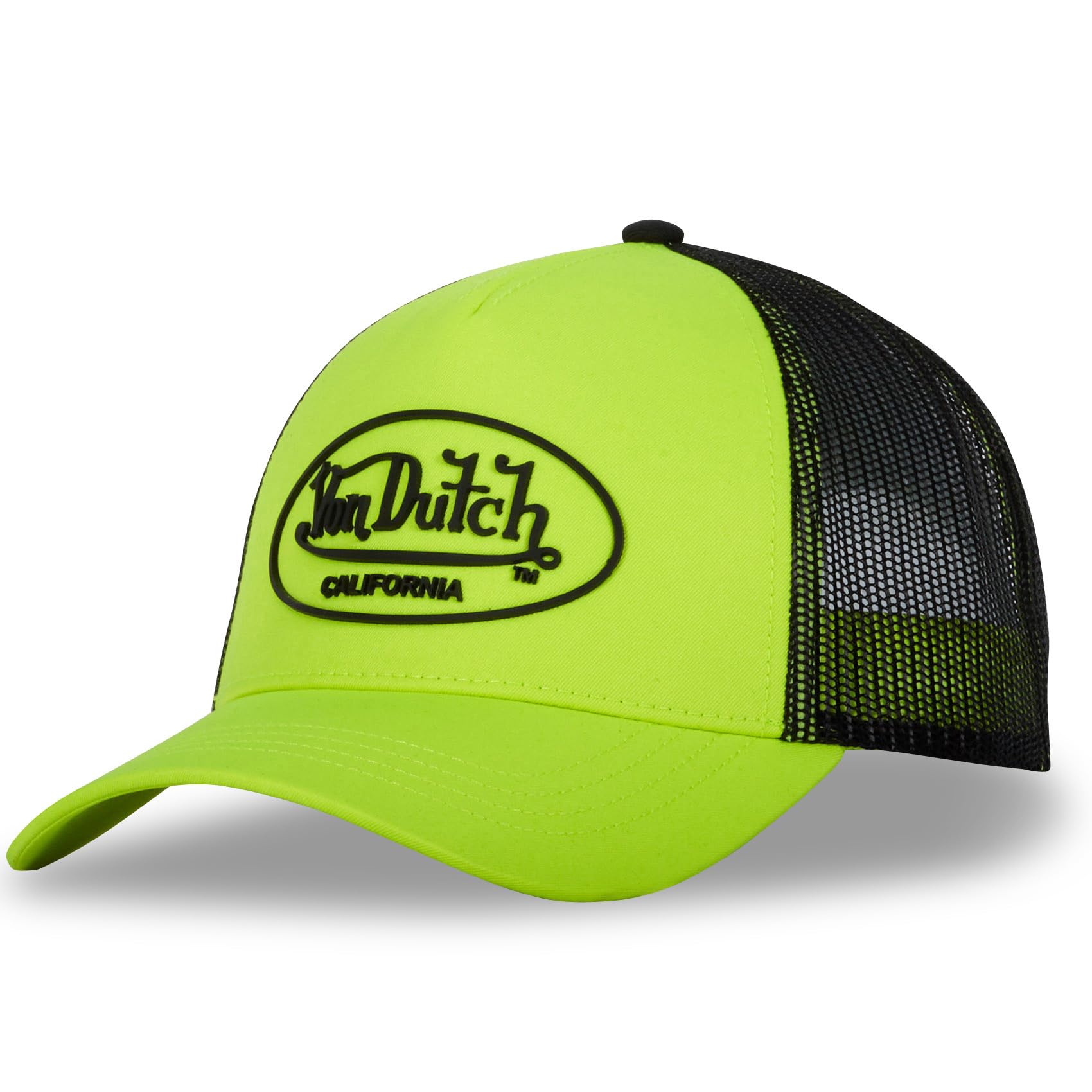 Von Dutch Men's Yellow & Wo's Adjustable Cap, Fluo Trucker Cap, One Size