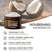 Vista 5 de Brooklyn Botany Exfoliante para Labios 1 oz – Hidratante de Labios para Labios Secos y Agrietados – Exfoliante Labial Suave para Labios Suaves y Más