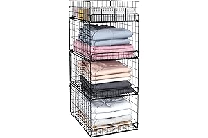 X Cosrack 4 Tier Foldable Closet Organizer