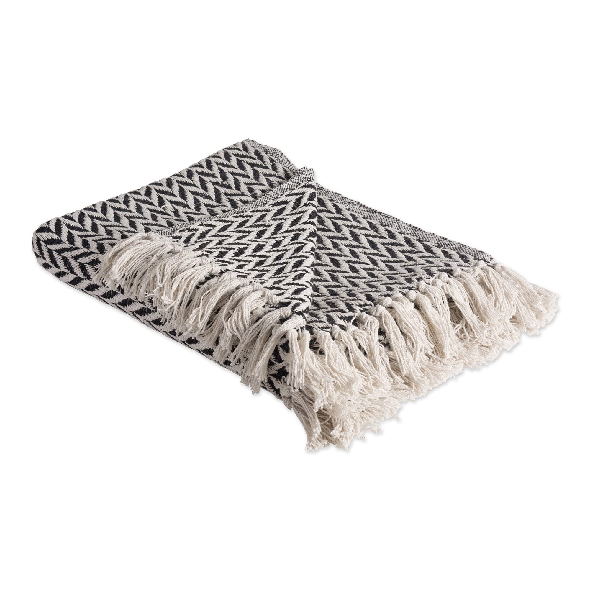 DII Modern Woven Cotton, Black, 50x60