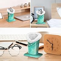 Vista 78 de Fintie Soporte para anteojos forrado de felpa con base magnética, estuche de cuero vegano prémium para lentes