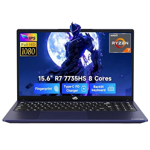 NIMO Gaming Laptop with Ryzen 7 7735HS 16GB RAM