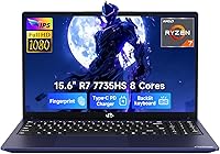 NIMO 2026 Gaming Laptop: Ryzen 7 7735HS 8-Core (Beats i7-12650H), 32GB DDR5 RAM, 1TB SSD, Radeon 680M, 15.6" FHD IPS