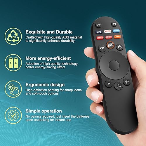 Miniatura 5 de Mando a distancia universal para Vizio Smart TV XRT270 XRT260 XRT140 XRT136 FHD 4K QLED UHD Smartcast Quantum Pro DEPXPMV Series TV Remotos de