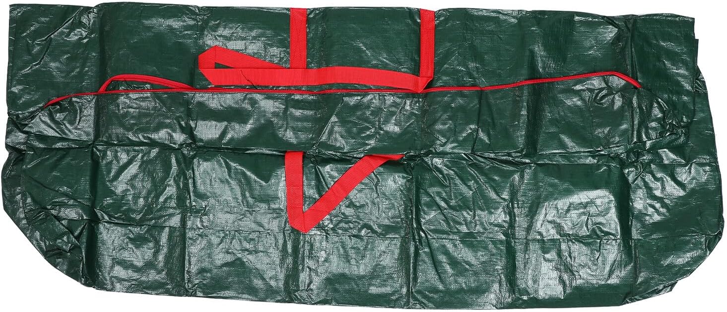 Outanaya Christmas Tree Storage Bag 165x38x76cm Green Zippered Dustproof Bag for Artificial Tree Disassembly and Outdoor Holiday Storage