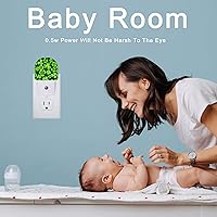 Vista 5 de Luz nocturna de hoja de trébol, color verde de la suerte, luces nocturnas del día de San Patricio enchufadas a la pared, lámpara LED con sensor