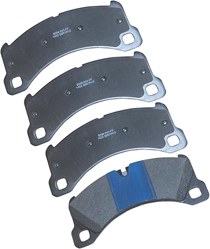 Vista 413 de Bendix Premium SBM8 - Pastillas de freno semimetálicas Premium para modelos seleccionados Buick Special, Camaro, Corvette, Phaeton, Olds F85, Vista