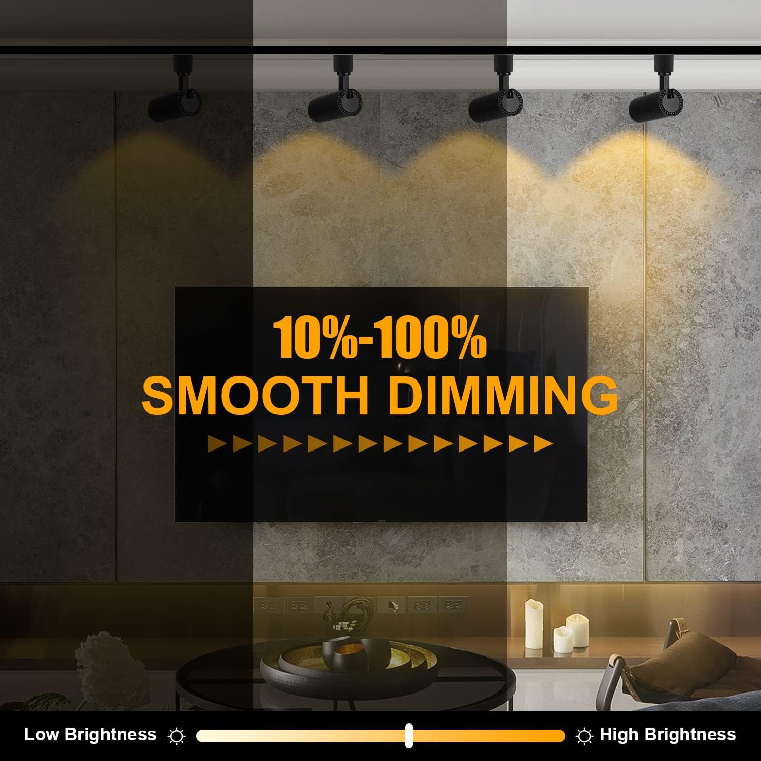 EAGLOD 12W LED Track Light Heads,Dimmable Single Circuit H Type Track Lighting Head for Accent Task,Retail,Art Exhibition Spot Lighting,120V CRI90+ 3000K Warm White 36°Angle Halo Type 6 Pack (Black)