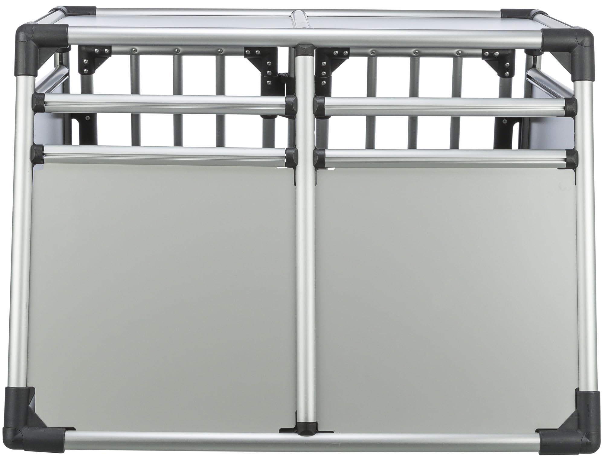 TRIXIE Caisse double Aluminium pour chien – Jusqu'à 50 kg, 93 × 64 × 83 cm