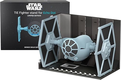 Miniatura 7 de Nuevo soporte de edición limitada del caza TIE de STAR WARS para Yaxa Echo Dot (4.ª y 5.ª generación). El dispositivo se vende por separado