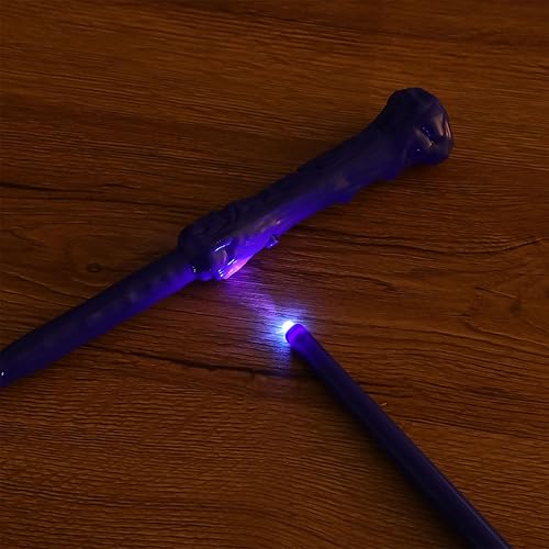 Miniatura 5 de 10 varitas de mago mágico, varita de juguete iluminadora de sonido de 14.6 pulgadas, varita de bruja para niños, Halloween, cumpleaños, regalos de