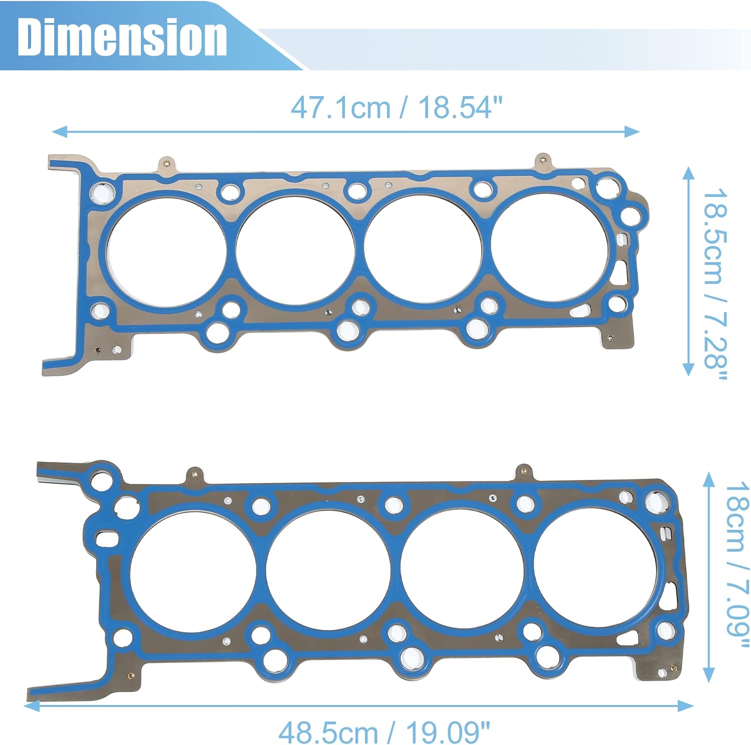 X AUTOHAUX 2 Pcs Engine Cylinder Head Gaskets for Ford F-150 F-250 F-350 Super Duty Expedition 2005-2006 for Lincoln Mark LT 2006. 26306PT 26307PT
