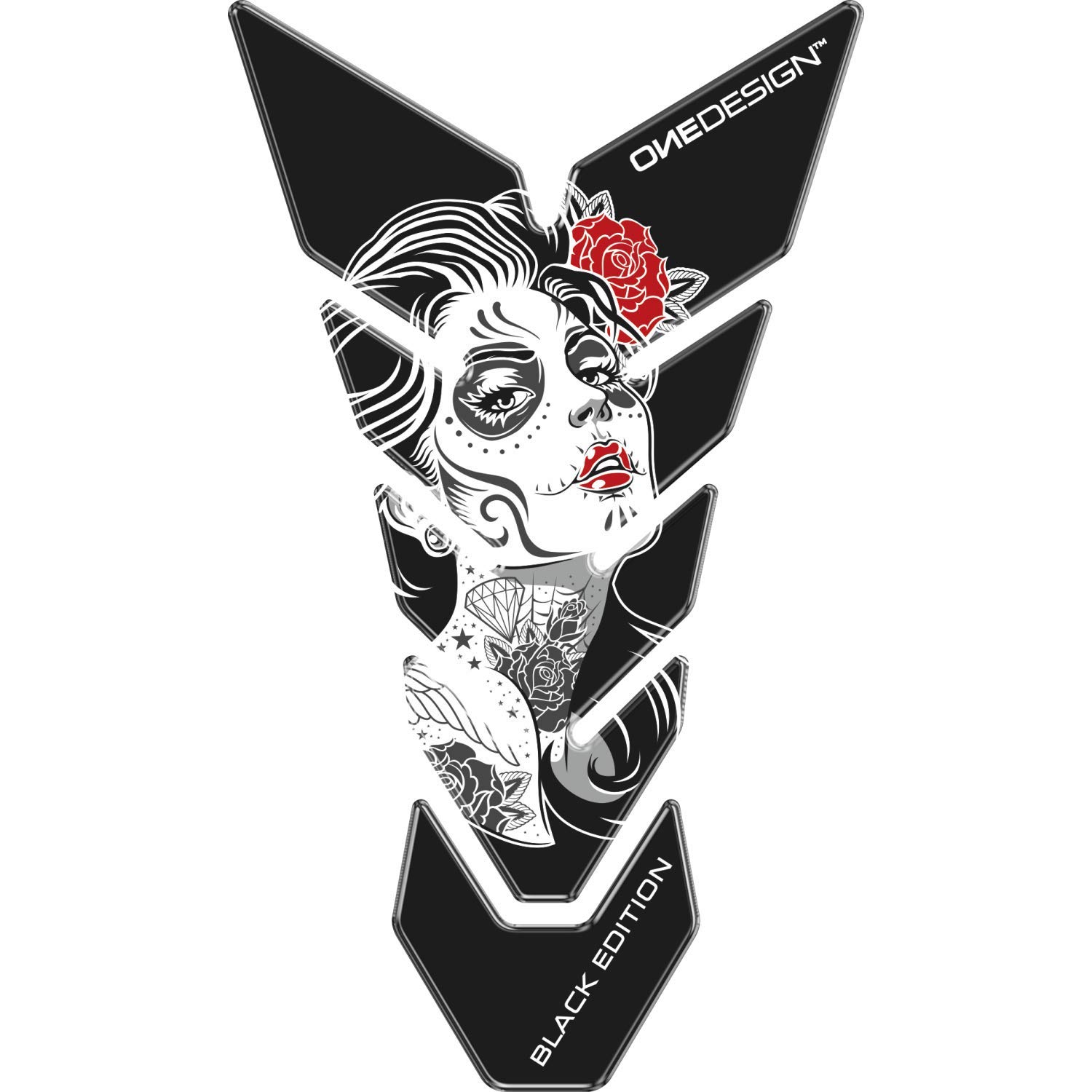 Proteggi Serbatoio Universale Resinato – Figura Donna, Adesivo In Poliuretano, 117x213 Mm, Made In Italy