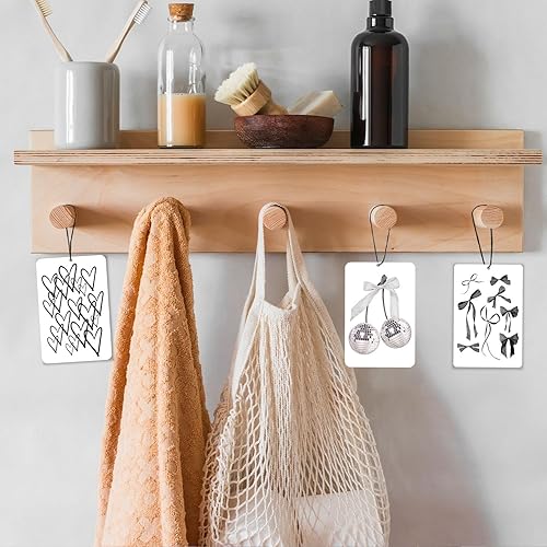 Miniatura 5 de Ambientador de coche de lavanda con lazo de coqueta negro, 3 piezas, cinta retro femenina de bola de discoteca, ambientador para colgar decoración