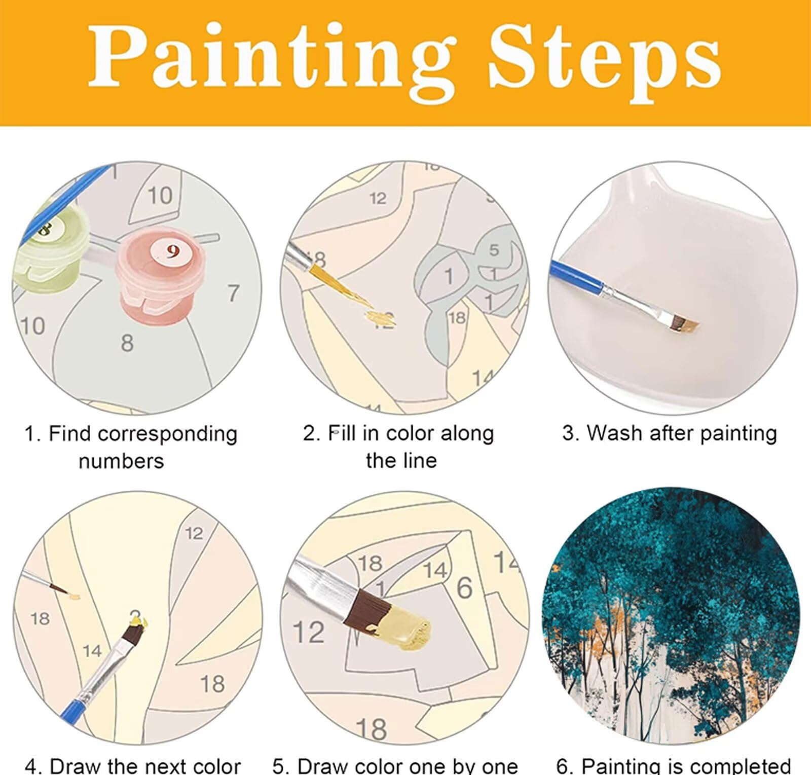 Astratto Dipingere con i Numeri Albero Dipingere con i Numeri Adulti con Telaio 100x200cm,DIY Olio Painting by Numbers Kit,Vernice Acrilica Pennelli Decora la Casa Ragazze Principianti Regalo LE-1409