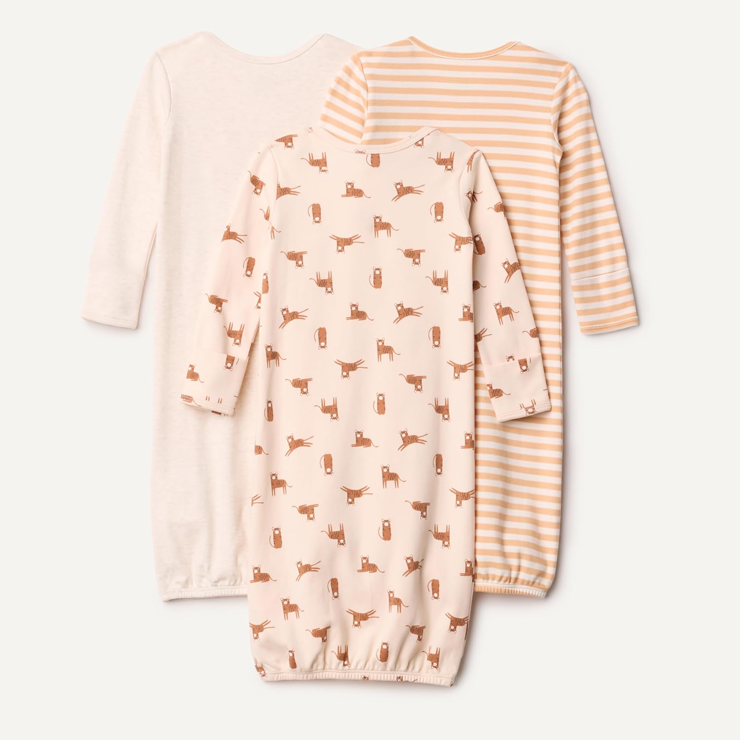 Amazon Essentials Unisex Babies' Long Sleeve Sleeper Cotton Gown - Image 3