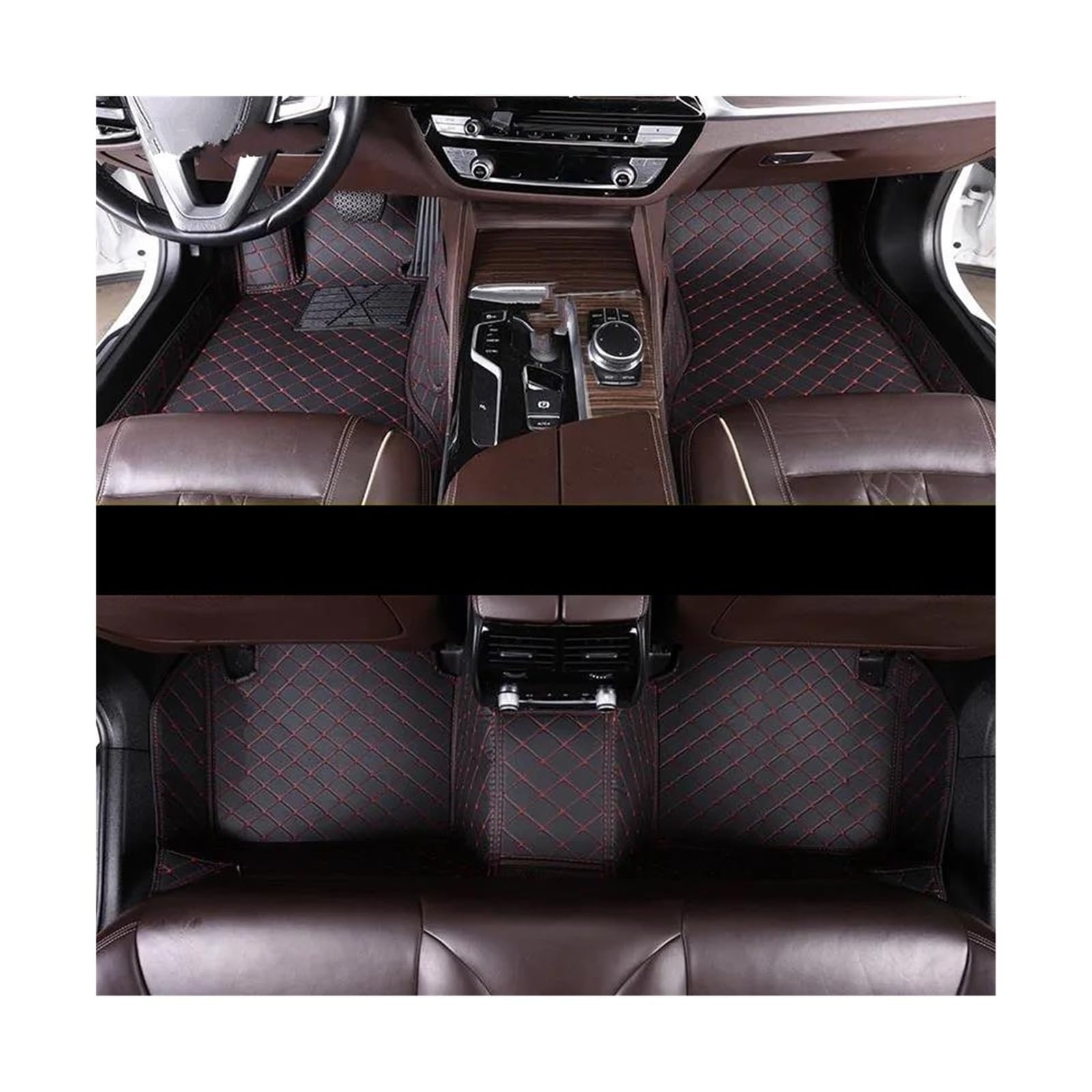 Tapis de sol Opel Astra H 2004-2010 moquette sur mesure noir et rouge
