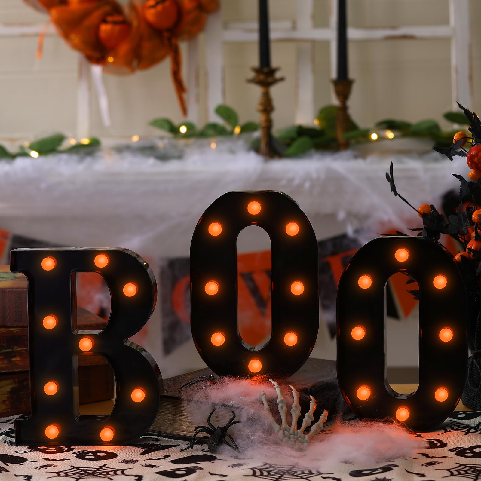 Halloween BOO Marquee Light Up Letters -2 Halloween BOO Marquee Light Up Letters -2