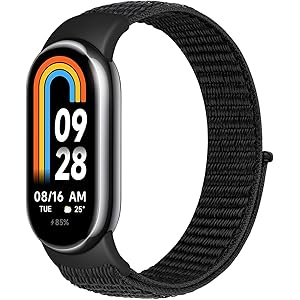 TumCez Cinturino In Nylon Per Xiaomi Smart Band 9 E 8 - Regolabile E Traspirante, Multi Colore - Foto 8