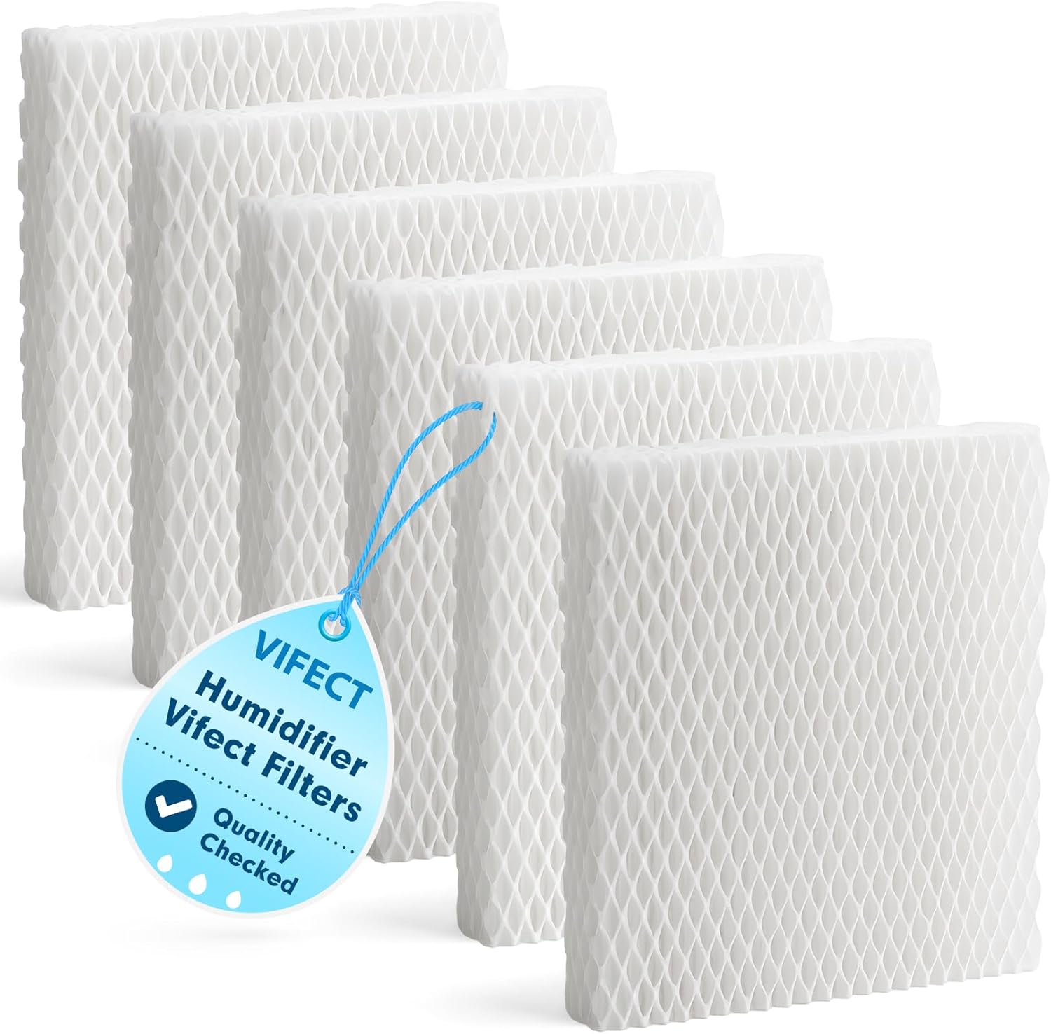 6 Pack Humidifier Wicking HFT600 Filters T Compatible with Honeywell Tower Humidifier HEV615 HEV620, Compare to Part HFT600T HFT600PDQ