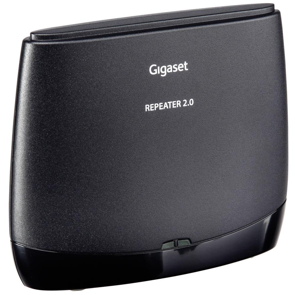 Gigaset Repeater 2.0 - Reichweitenverstärker für DECT-Telefone - kompatibel mit Gigaset Mobilteilen, schwarz