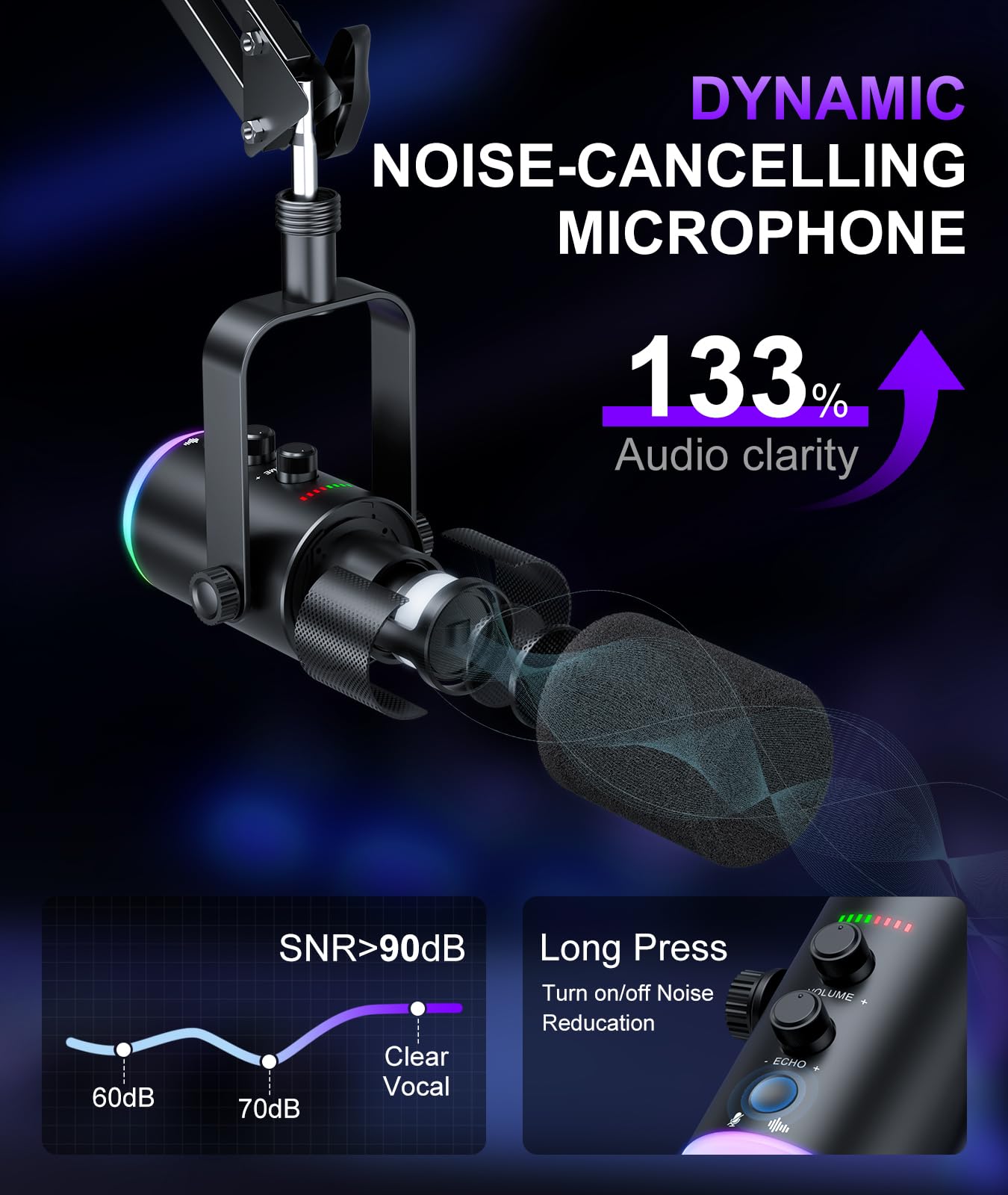 Amazon.co.jp: ダイナミックゲーミングマイク USB-C/XLR