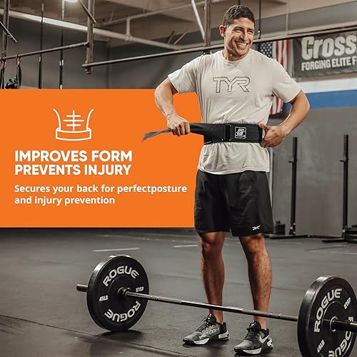 Miniatura 8 de Cinturón de levantamiento de pesas para hombres y mujeres, cinturón de levantamiento de pesas con bloqueo automático de 4 pulgadas de ancho para