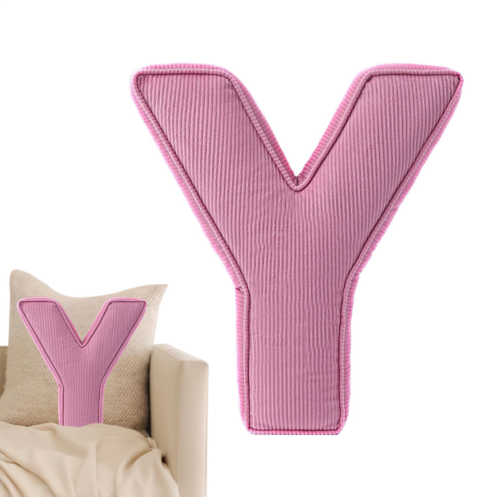 Coussin en peluche alphabet idée cadeau pour chambre d'enfant et lit