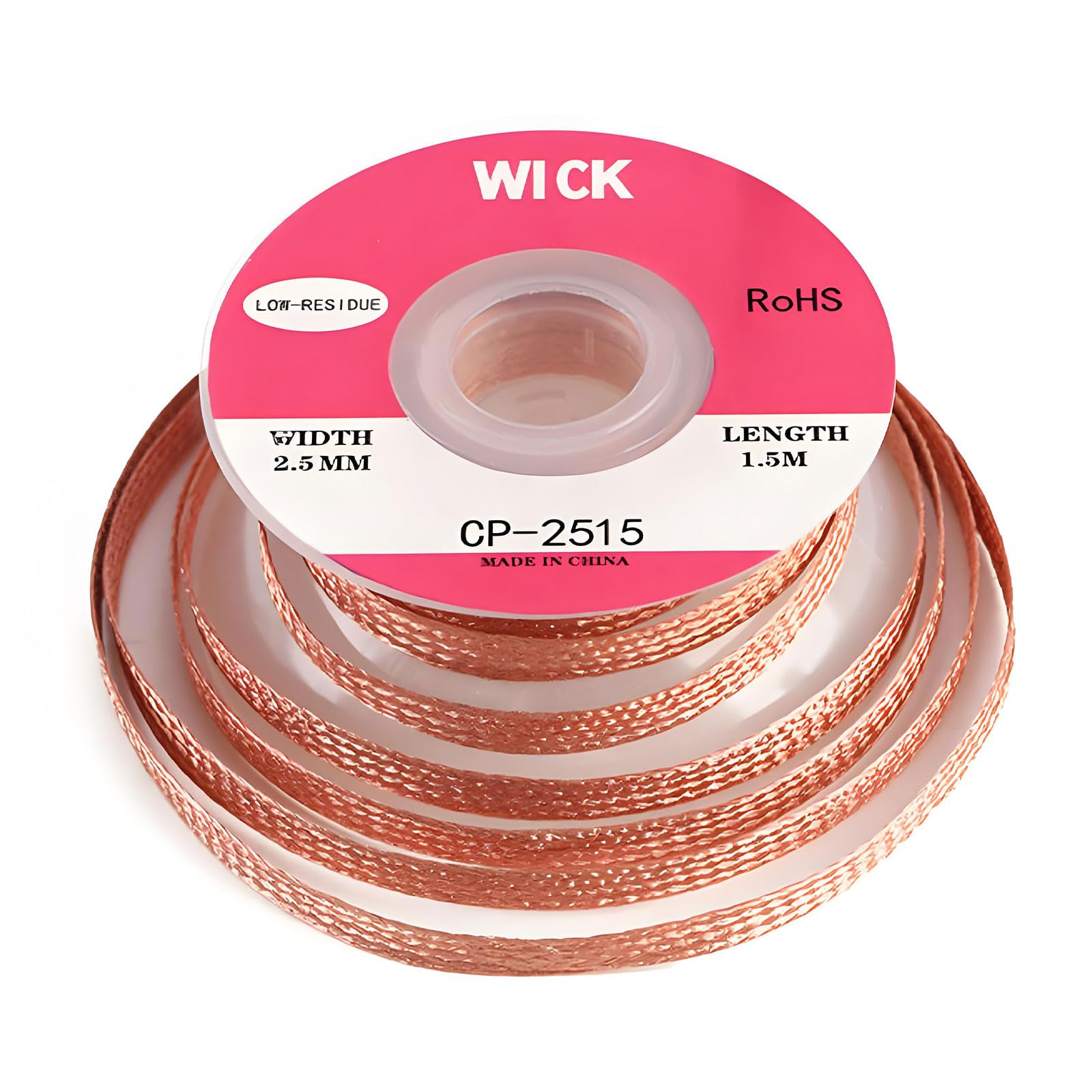 Aiwxeeu Copper-Colored Solder Wick, Desoldering Wick With Flux No-Clean Electronic, Desoldering Wicks, Wicks Braid Remover Desolder, Desolder Kit For Electronics Repair,Circuit Board Rework