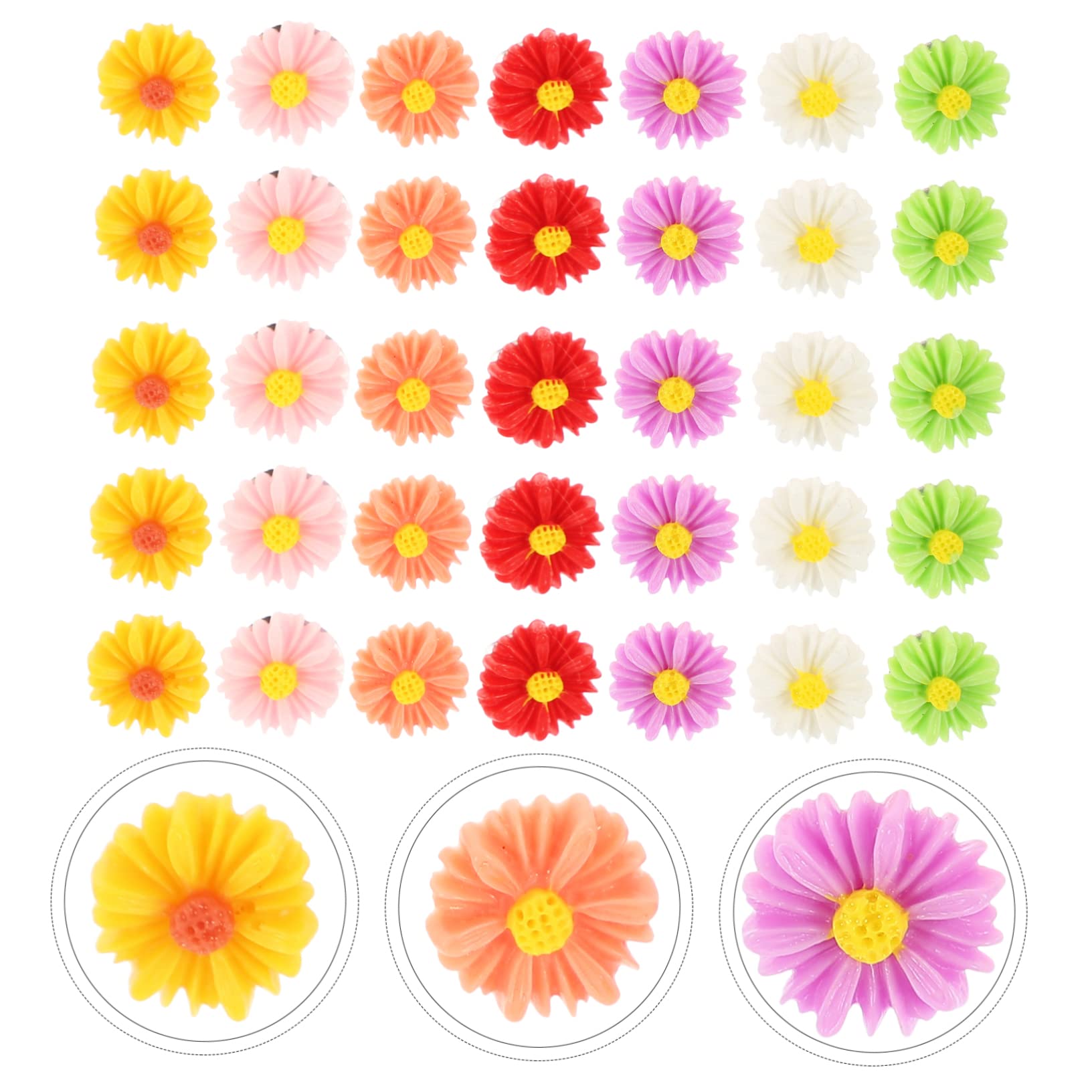 Operitacx 180stücke Bunte Daisy Pushpins Kreative Daumenstecker Für Pinnwände Für Kunst Und Handwerk Leicht Und Praktisch Für Geografieunterricht Und Fotoanzeigen