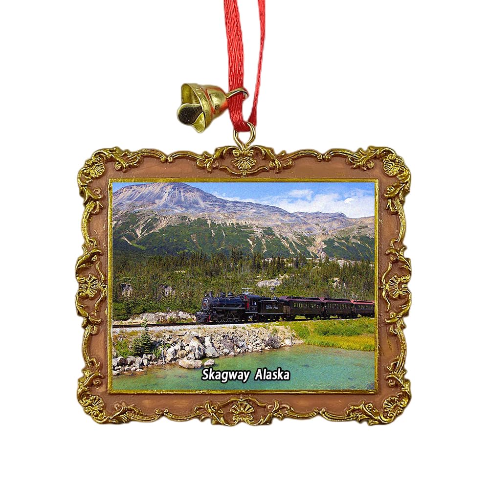 Skagway Alaska America Travel Souvenir Xmas Tree Ornament Hanging Pendant Home Christmas Party Decoration