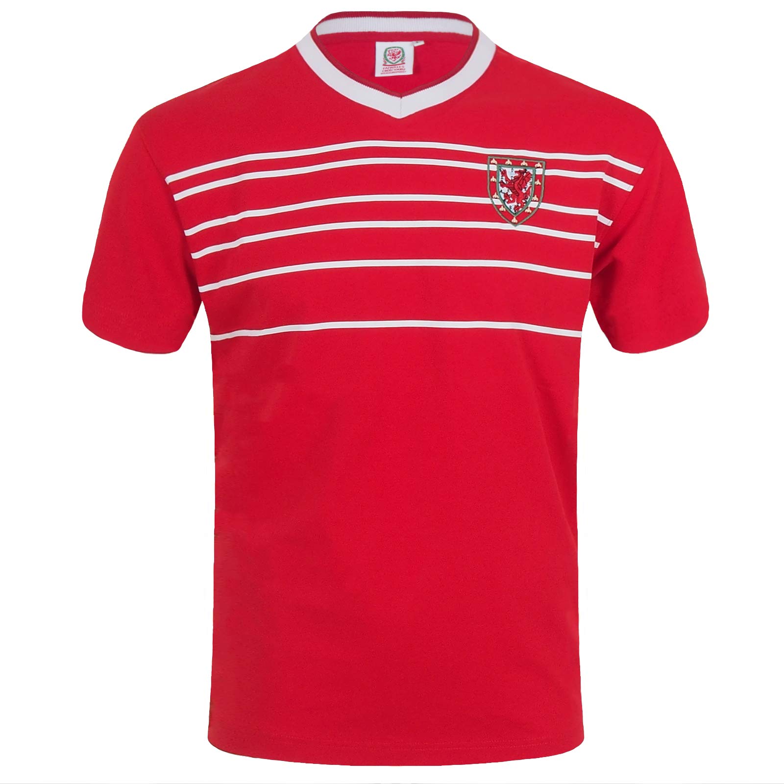 FA Wales Men's Short Sleeve Shirt - Light Red - Cotton