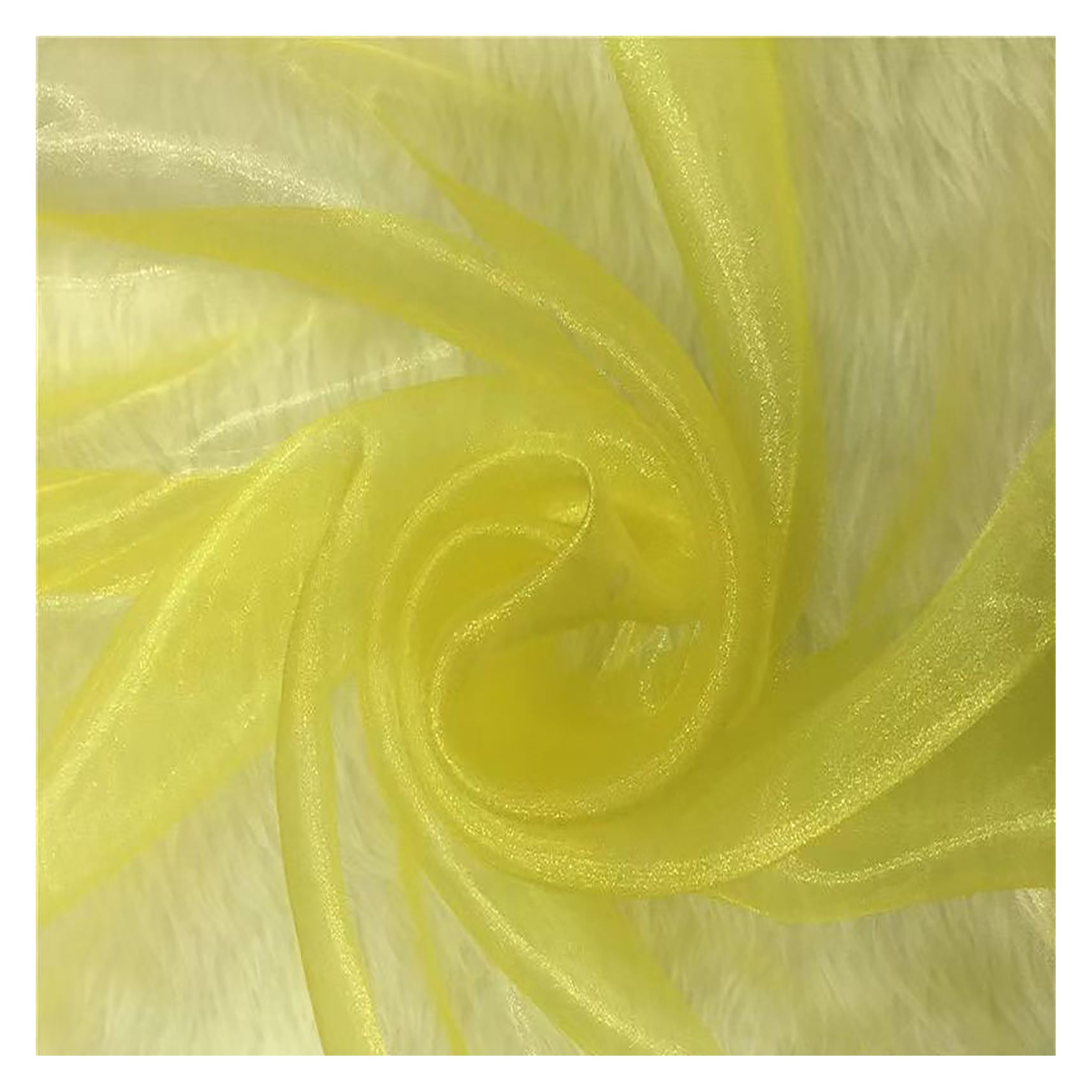 10M x 1.5M Organza Stoff Meterware Transparent Stoffe Zum Nähen Tüll Dekostoff Netzstoff Organza Modestoff Glänzend Kostümstoff für Tischdecken, Kleidung, DIY Basteln, Hochzeitsdeko