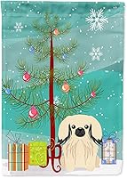 Vista 547 de Caroline's Treasures BB4243GF Bandera de jardín con texto en inglés «Merry Christmas» con texto en inglés «Merry Christmas», bandera decorativa