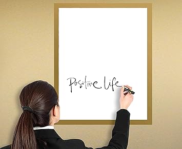 WallDesign Dry Erase White Writing Board Vinyl Film to Increase Your Productivity Place Anywhere and Write (1.5ft x 2ft)