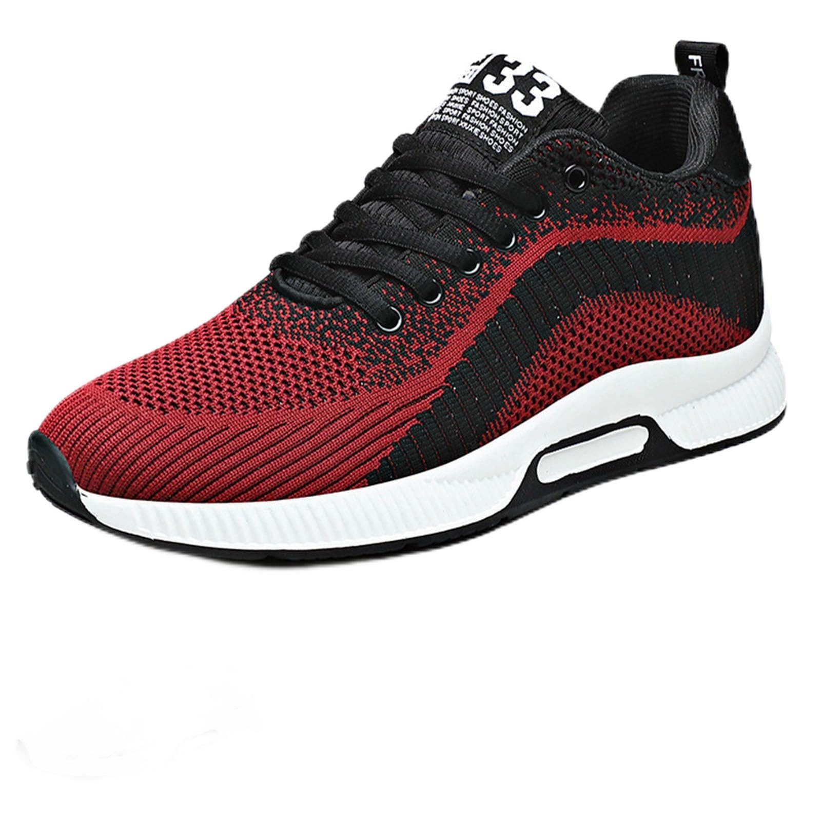 Gym Schuhe Herren, Fitness Sportschuhe Walking Laufschuhe Mesh Turnschuhe Gym Joggingschuhe Leicht Freizeitschuhe Trainingsschuhe Bequeme Atmungsaktiv Tennis Sneaker Schlupfschuhe