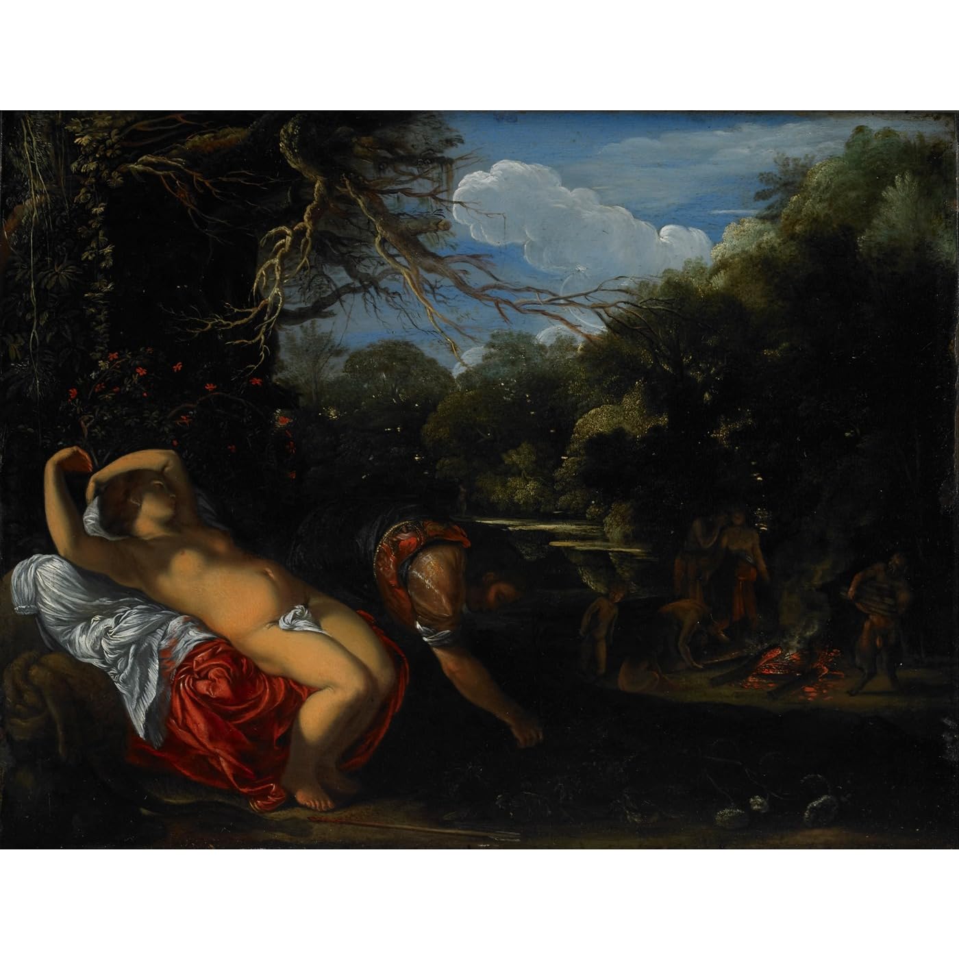 Toile Elsheimer Apollo et Coronis : impression giclée de qualité musée