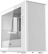 DB460M Micro-ATX PC Gaming Case, Full-Mesh Front Panel for High Airflow, Tool-Free Clamshell Side Panel, Supports RTX 5090 up to 420mm, 360mm Top Radiator Support, White