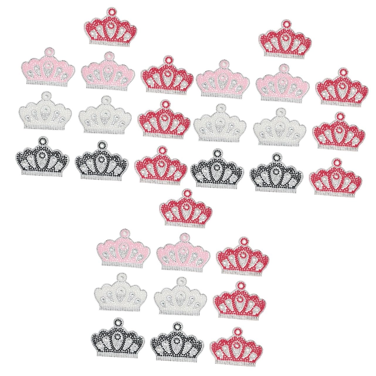 30pezzi Adesivi Decorativi Forma Di Perle e Strass Per Abbigliamento e Accessori Per Cappelli Borse e Valigie Design e Accattivante