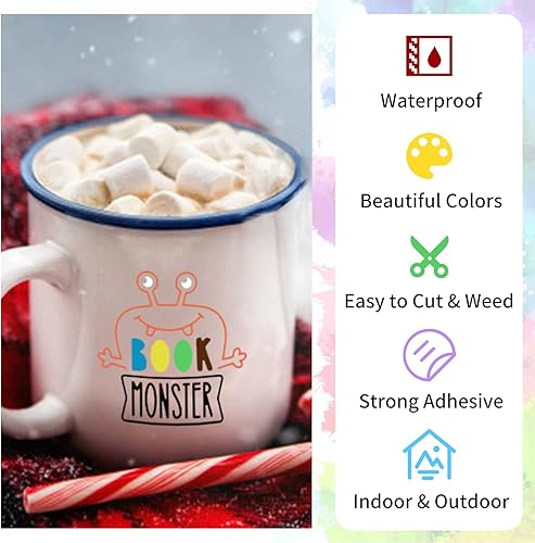 Miniatura 4 de Limette - Rollo de vinilo adhesivo permanente verde, 12 pulgadas x 15 pies, vinilo permanente de alta calidad para manualidades, letreros, álbumes