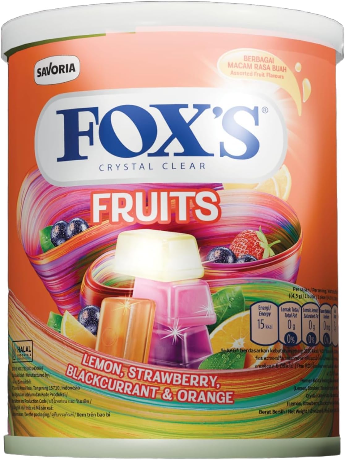Fox's Crystal Clear Fruits Candy Tin 170g – Assorted Fruit Flavored Hard Candy (Lemon, Strawberry, Blackcurrant & Orange), Long Lasting Sweet Treat, Ideal for Sharing & Gifting,-picture-25