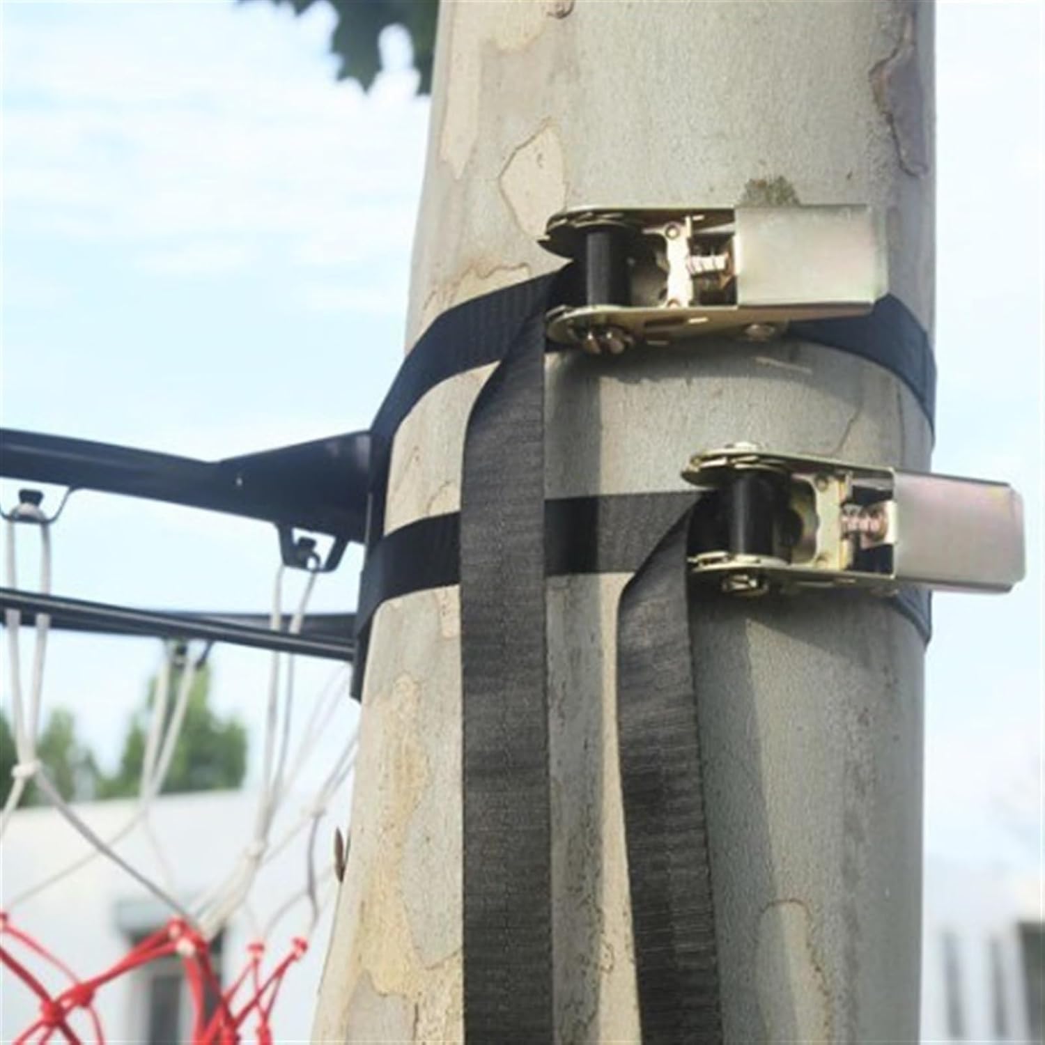 AOKLEY Portable Shoot at The Basket Frame Wall-Mounted Basketball Frame, Outdoor Movable Portable Basketball Basket, Indoor Household Shooting Rack (Color : Brass)