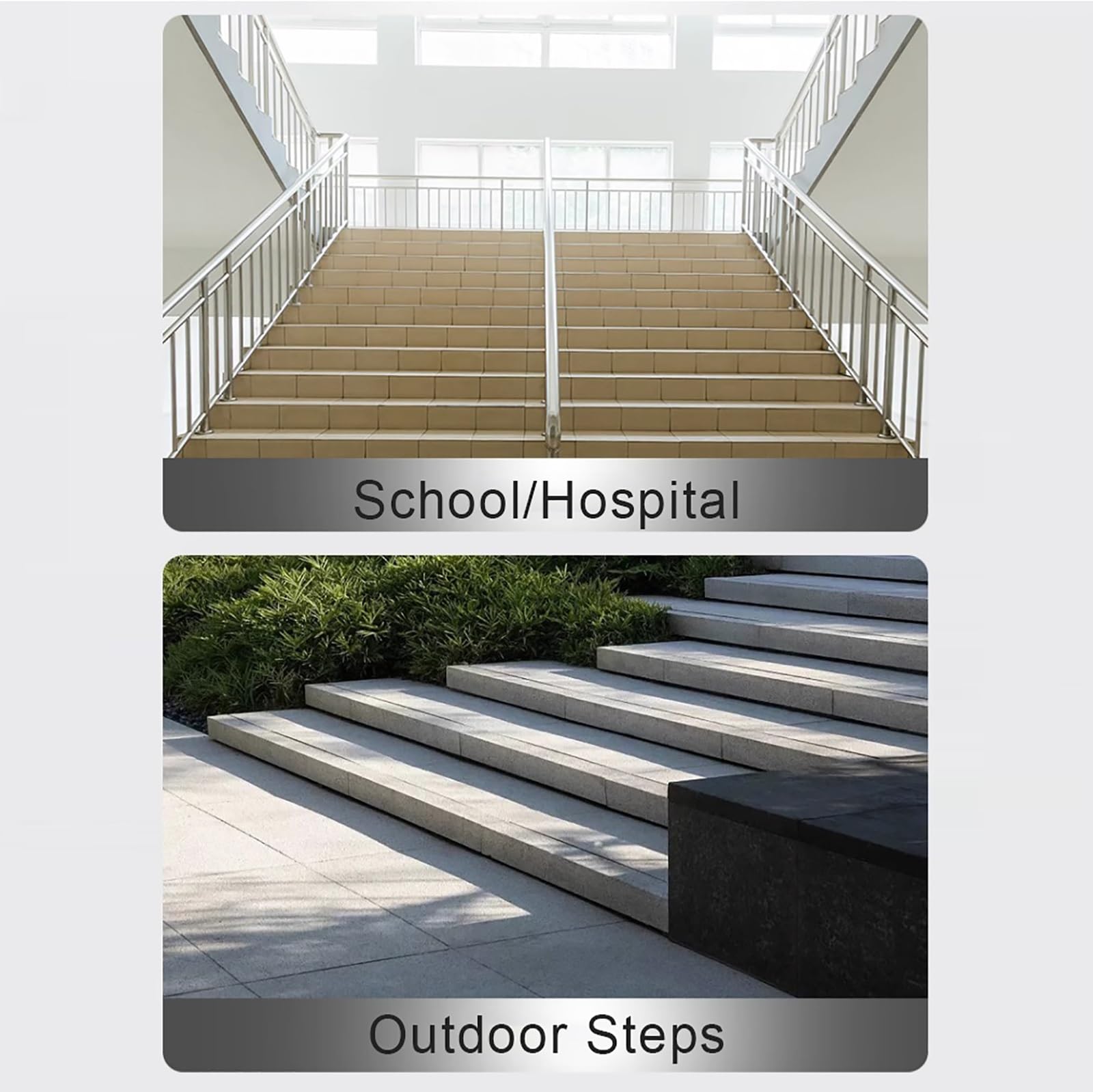 Tiras Antideslizantes Perfil De Borde De Escalera Antideslizante De Borde Escalonado Para Peldaños Tira De Umbral De Escalera De Protección De Esquina En Forma De L Para Cantos Escaleras ( Color : Mat