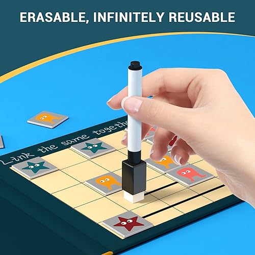 Miniatura 5 de Connect and Link Up Matching Game, Connect Two Same Card Together with Line, Developmental and Educational, Multiple ways to Play, Boys Girls Gift