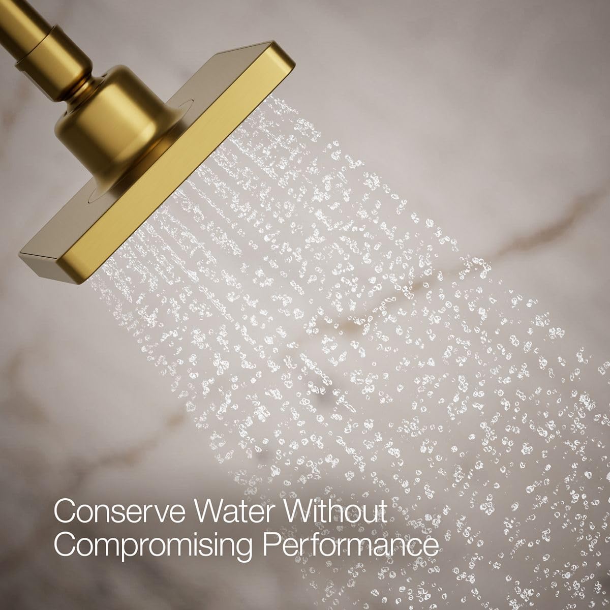 Kohler 24805-2MB Parallel® Single-function showerhead, 2.5 gpm, Vibrant Brushed Moderne Brass