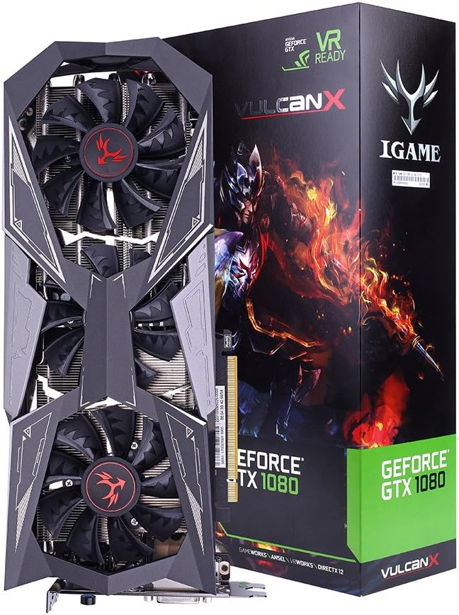 Amazon カラフルなiGame GeForce GTX 1080tiグラフィックスカード、バルカンX OCビデオグラフィックスカード